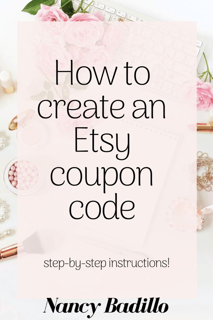 How To Create An Etsy Coupon Code in 2021  Etsy coupon code Etsy 