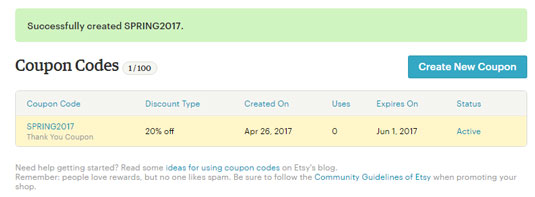 How to Create Coupons for Your Etsy Shop  dummies