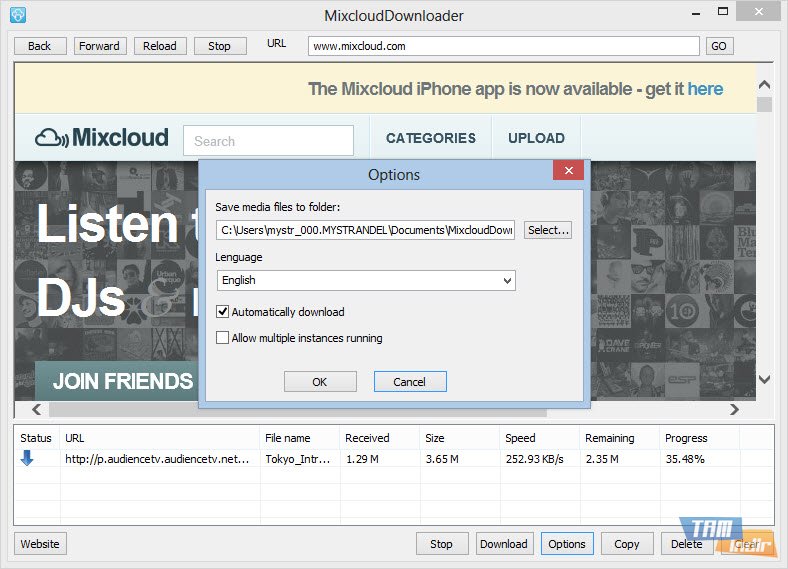 Mixcloud Downloader ndir Mixcloud Mzik ndirme Program Tamindir