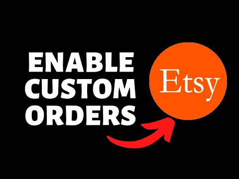 How To Enable Custom Orders on Etsy  YouTube