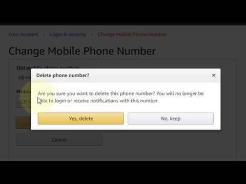 how to delete mobile number in amazon account  YouTube