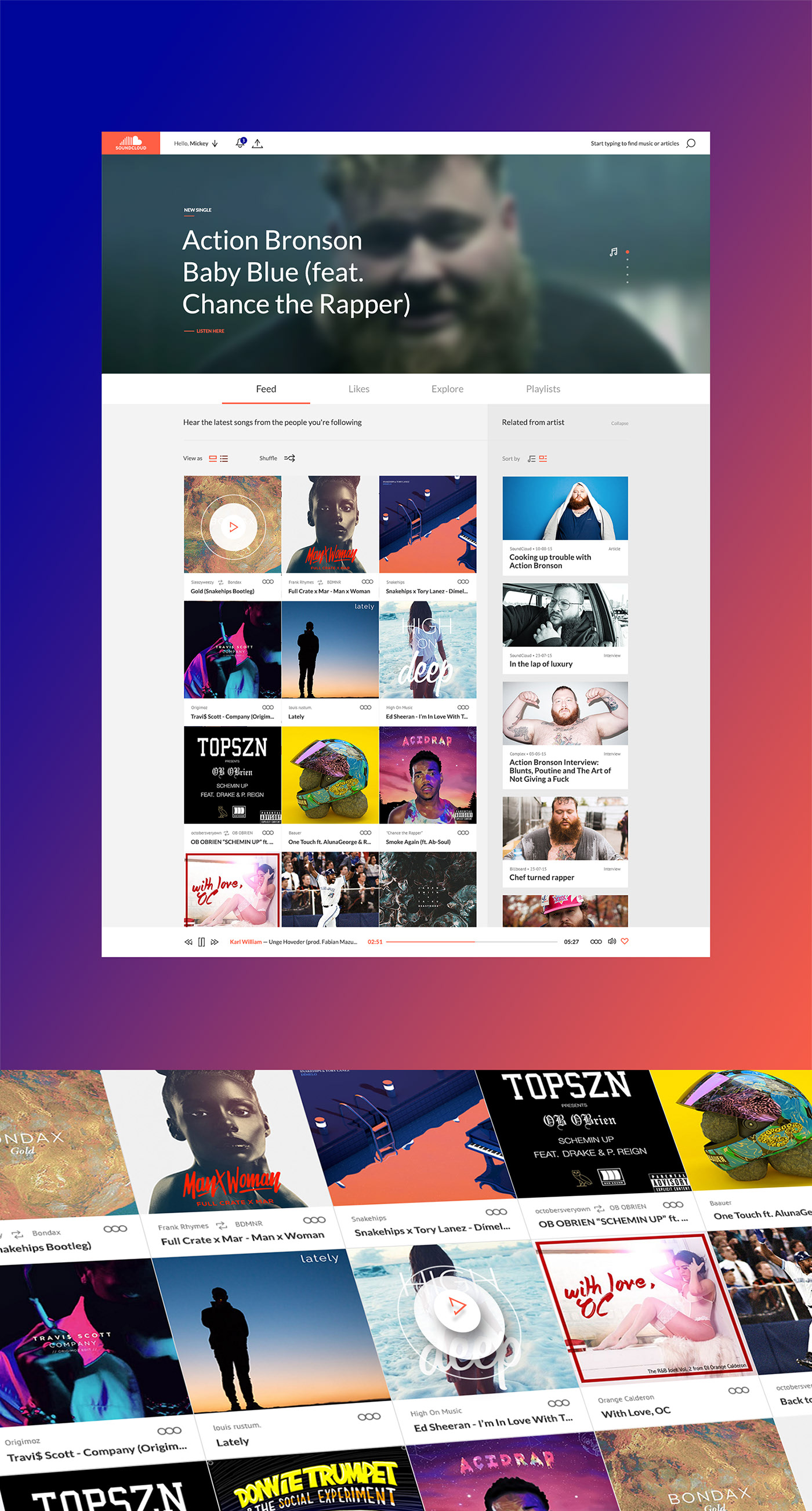 SoundCloud Concept on Behance