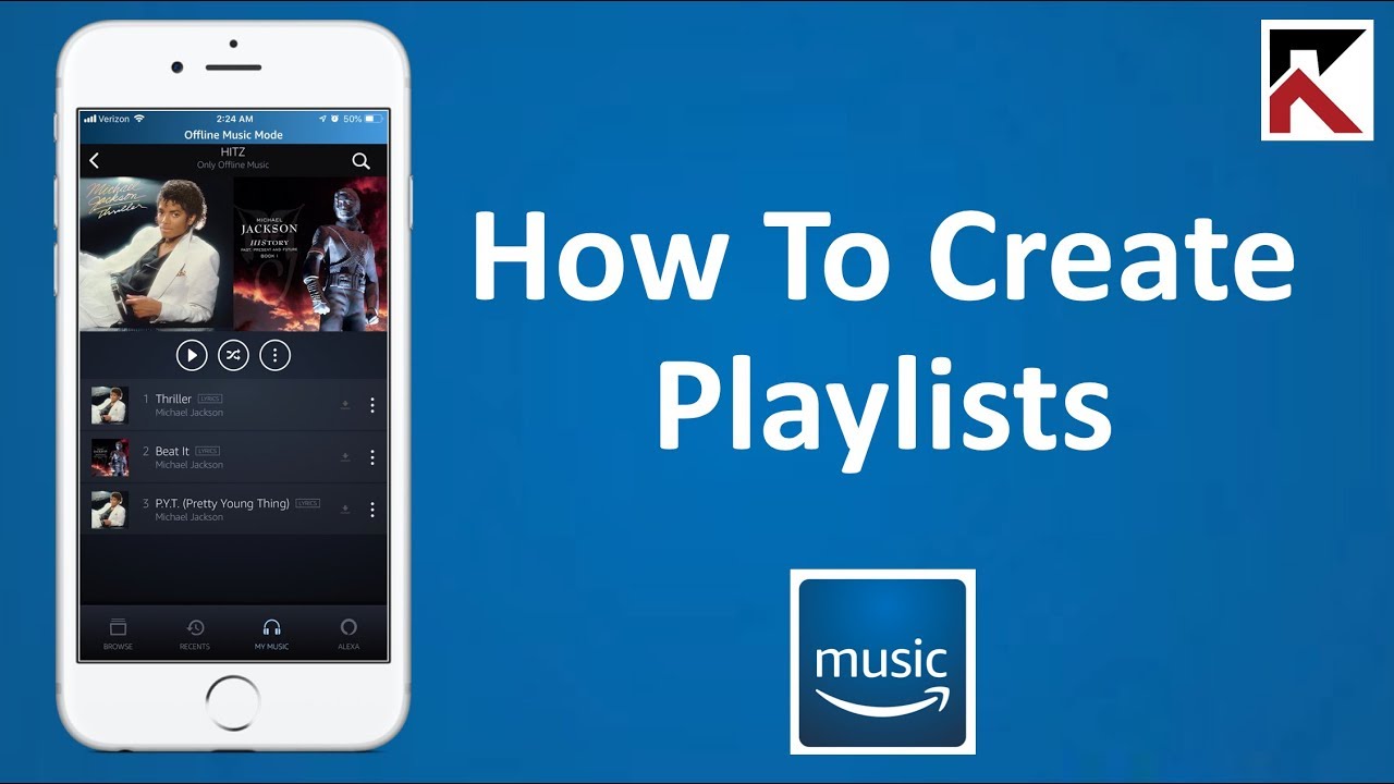 How To Create Playlists Amazon Music  YouTube