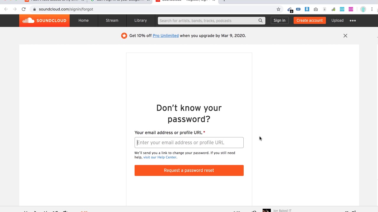 HOW TO RECOVER SOUNDCLOUD ACCOUNT  YouTube