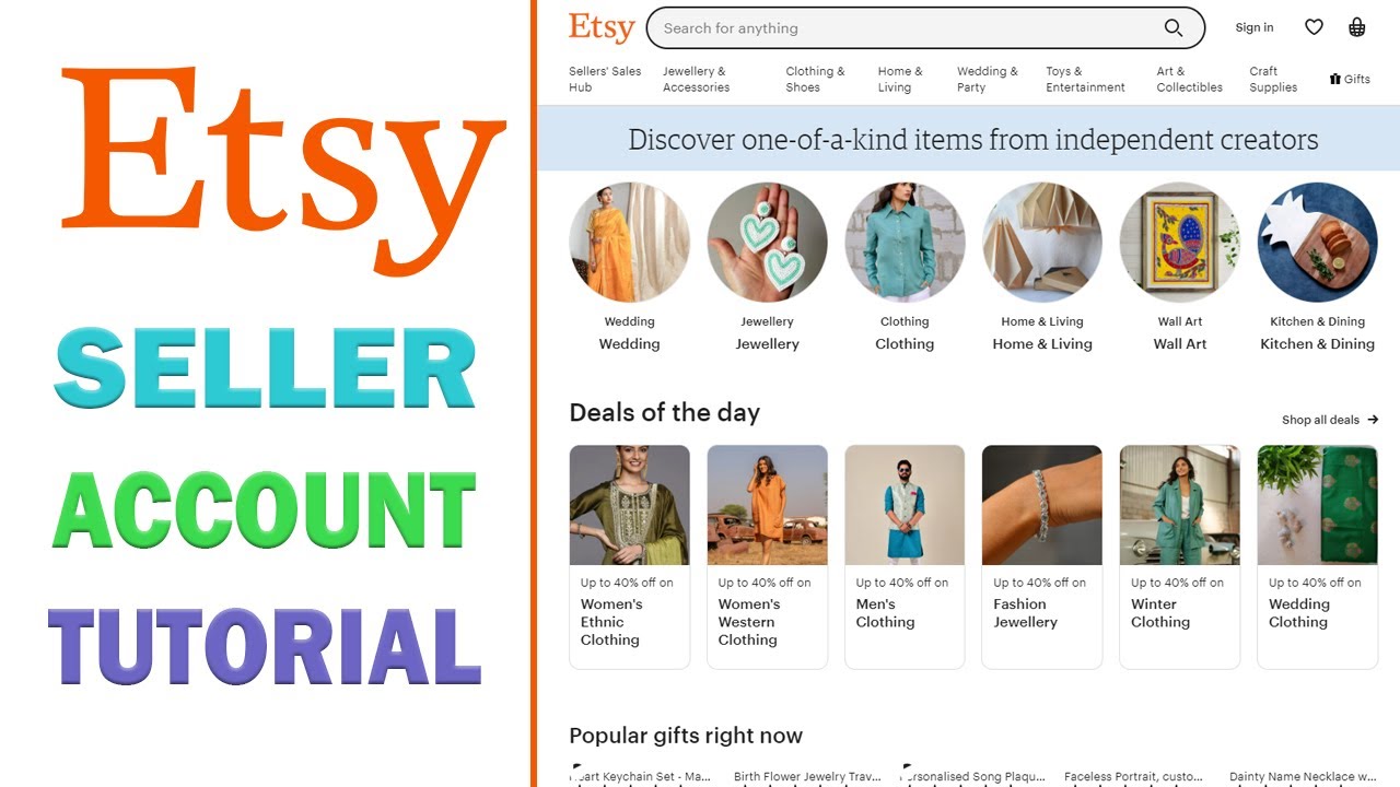How to Create an Account on Etsy to Sell