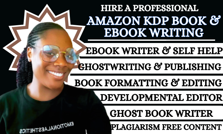 I will be ebook writer non fiction ghostwriter book editing amazon kdp book publishing