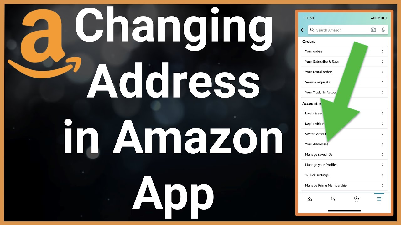 How To Change Shipping Address In Amazon App  YouTube
