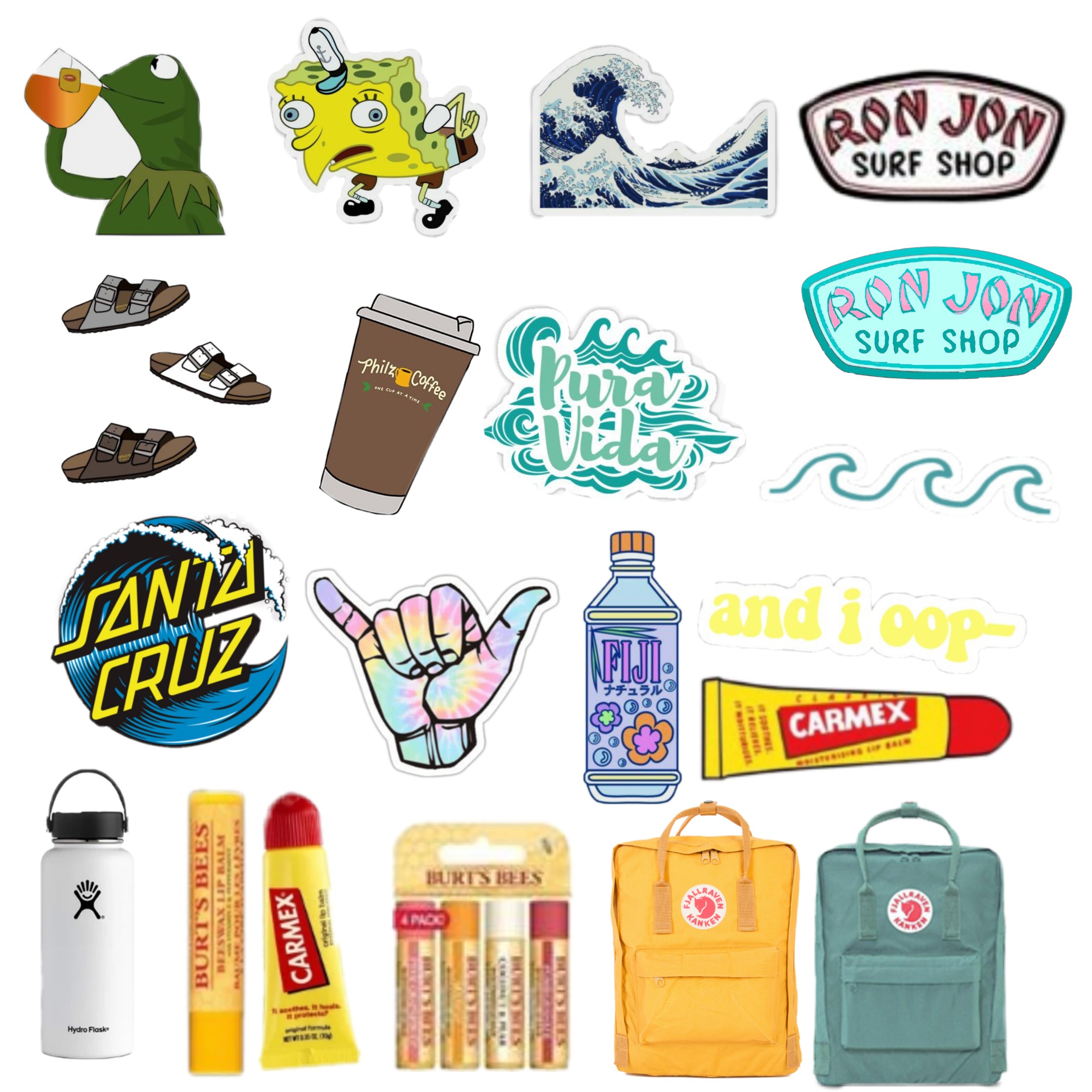 Vsco Stickers Printable  Cute Stickers For Water Bottles 100 Pack Pcs 