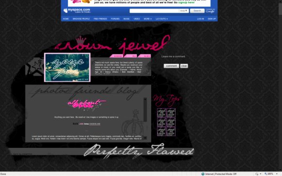 Ripped Vintage  Myspace Layouts  CreateBlog