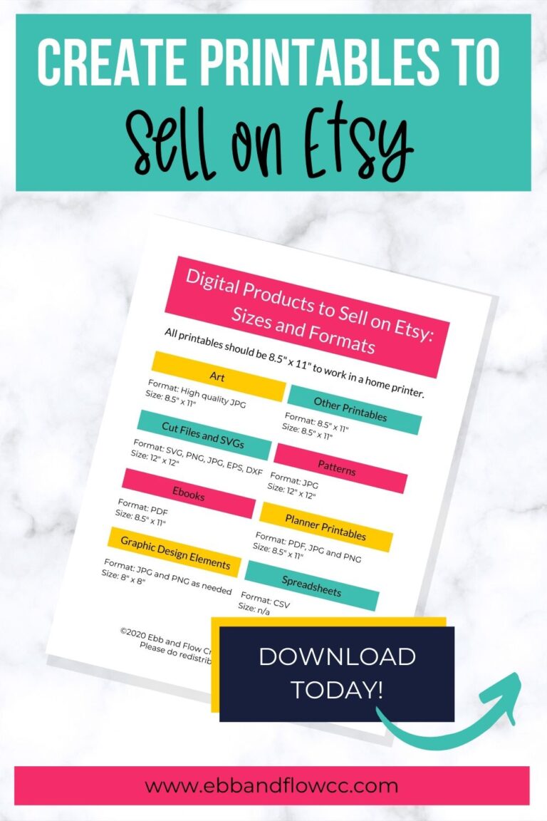 How to Create Digital Downloads for Etsy or Your Blog