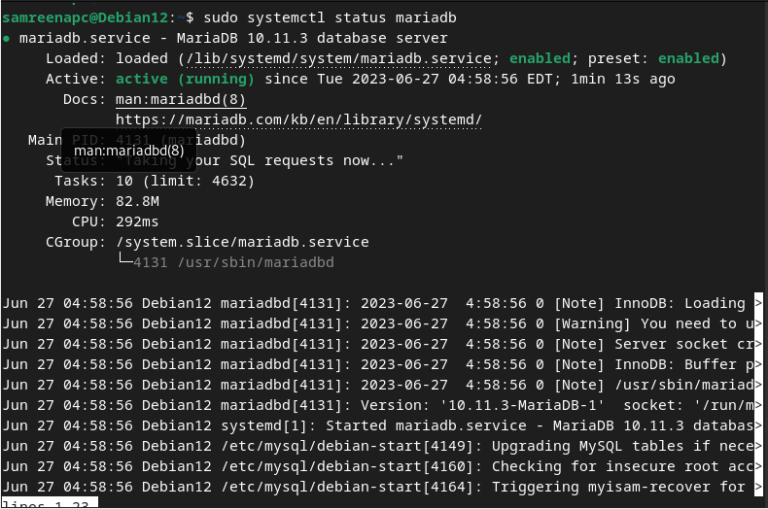 How to Install MariaDB on Debian 12 Bookworm Distribution  Linux Genie