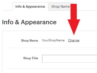 How to Change Your Etsy Shop Name  Crafts  Dollars