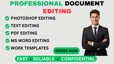 I will create quick Photoshop text edit document image picture management