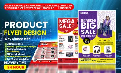 I will design sales, sell sheet, travel, and business flyers