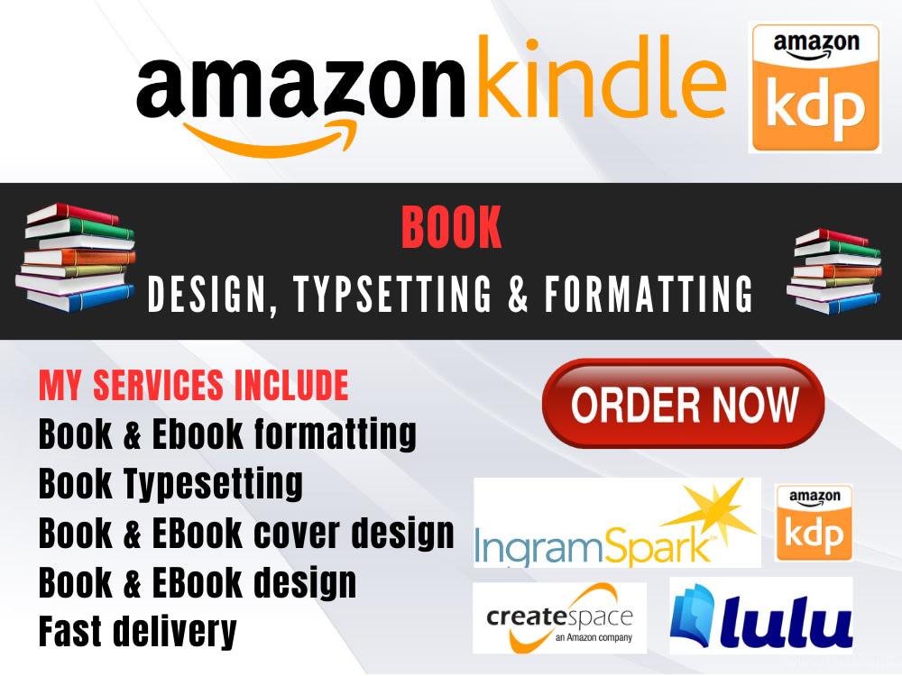 I Will Do Book Formatting, Book Publishing, Book Design for Amazon KDP