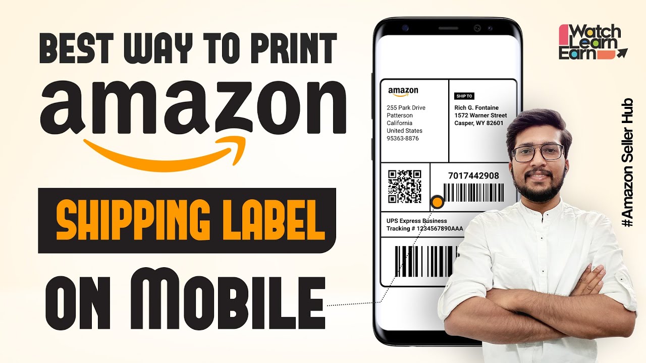 How to Print Amazon Shipping Label  amazon se invoice kaise nikale 