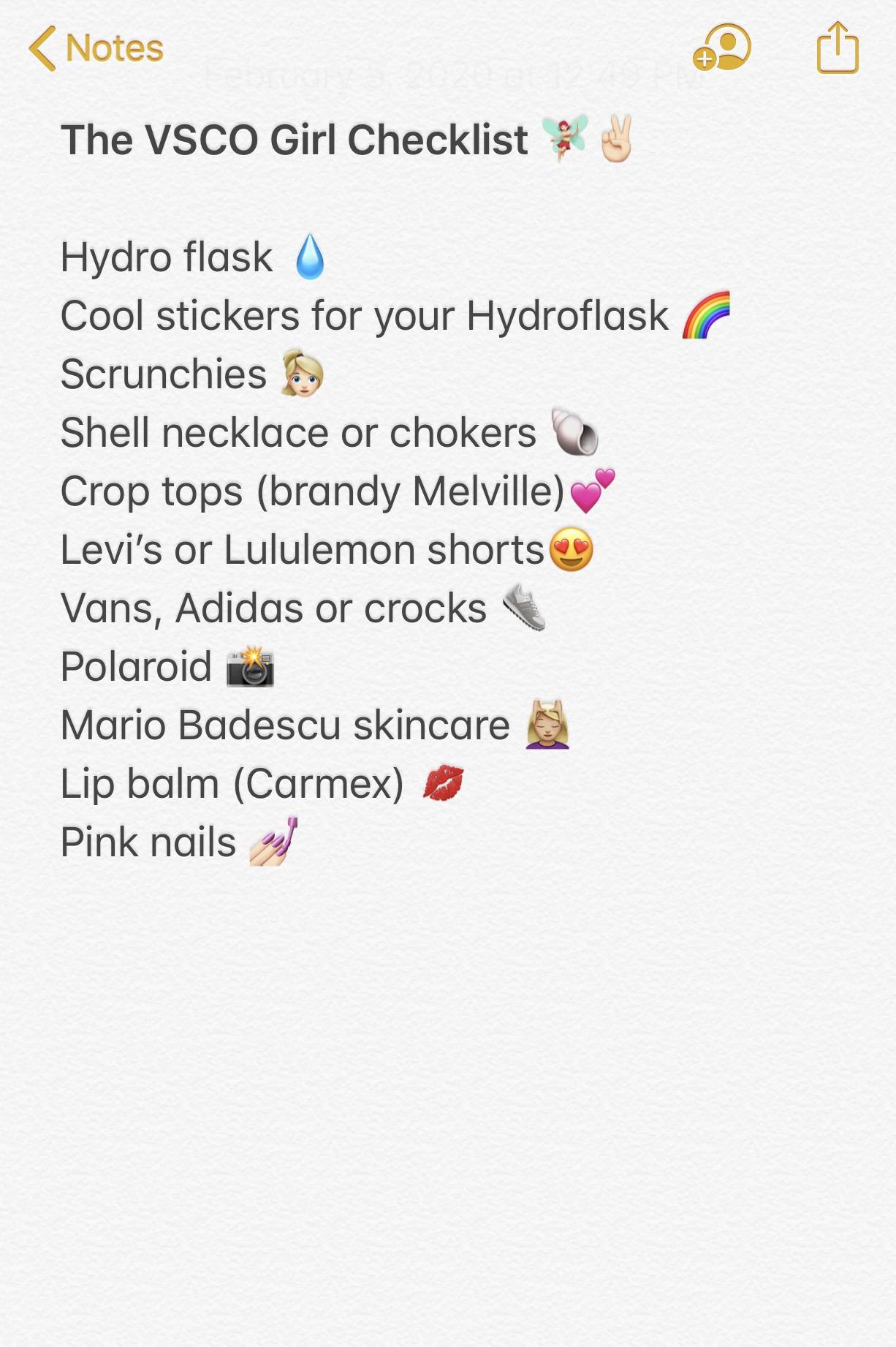 Vsco Girl Checklist  The Ultimate Vsco Girl Checklist  The Pink Dream