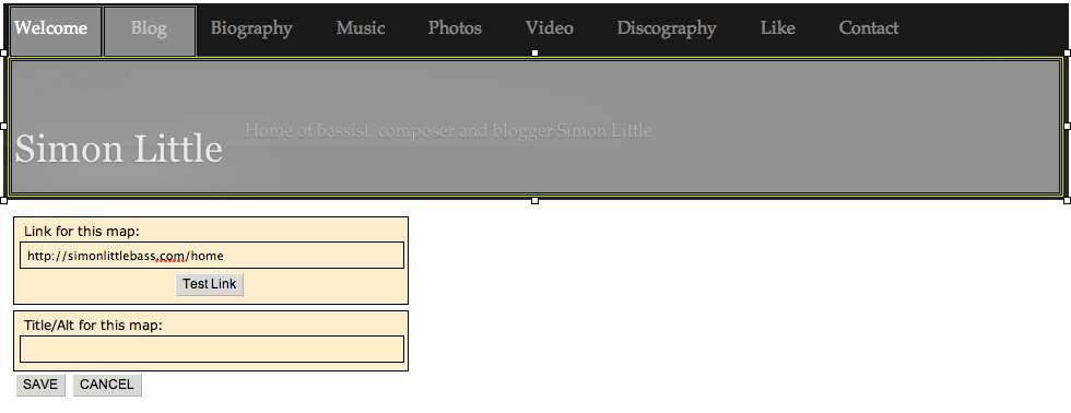 Bandcamp Tips Custom Header Image Maps simonlittlebasscom Home