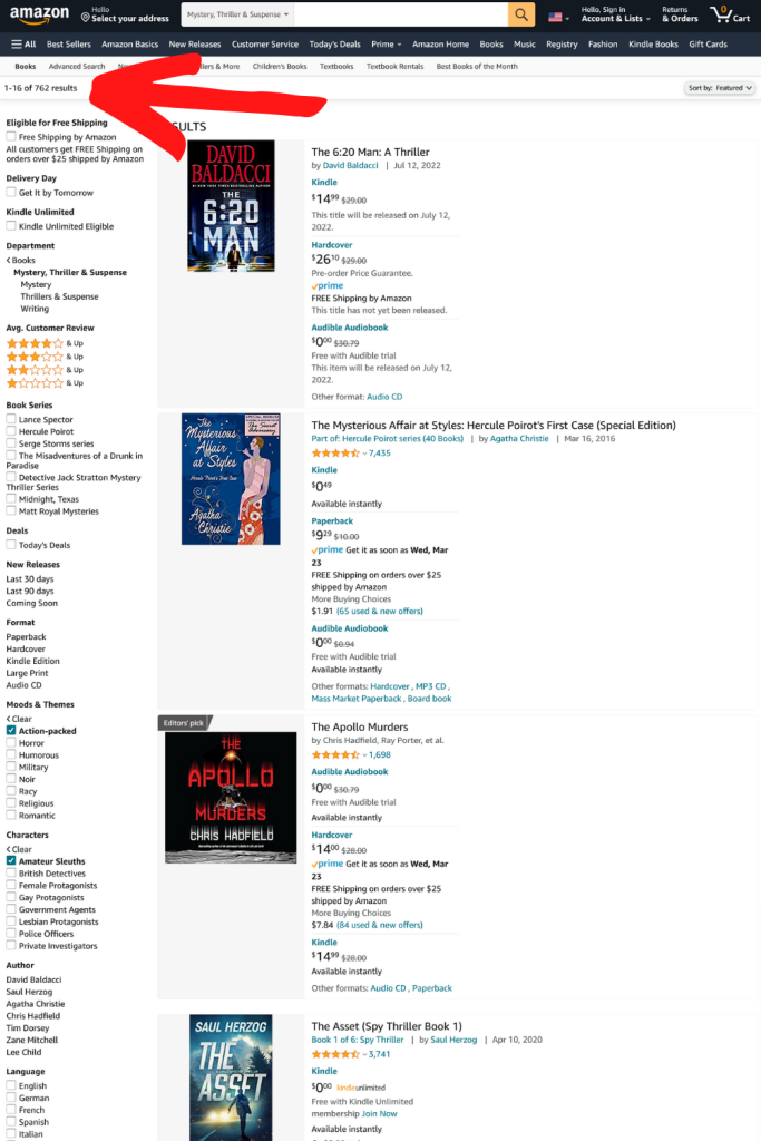 Understanding Amazon SEO Keywords and Categories  Writing By The Seat 