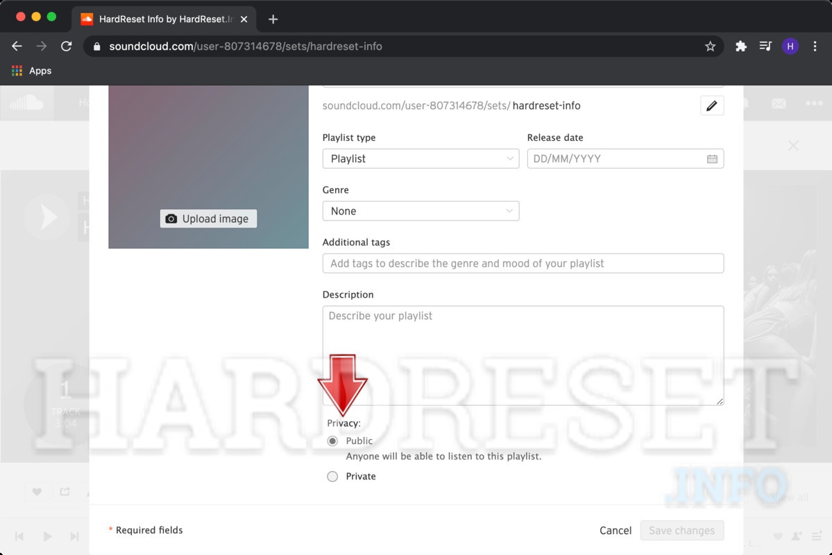 How to Change Playlist Privacy Settings in SoundCloud  HardResetinfo