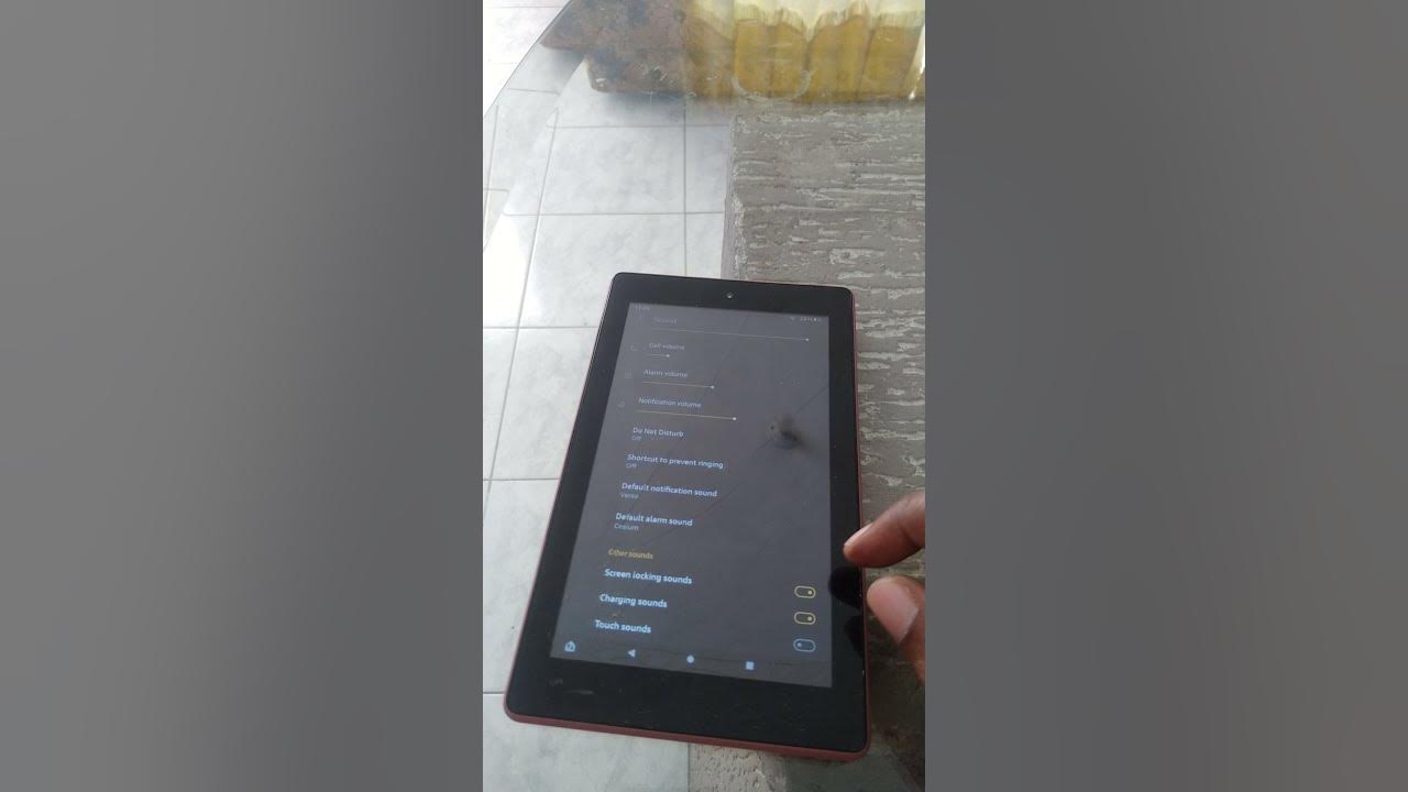 how to turn off locking sound on amazon fire tablet  YouTube