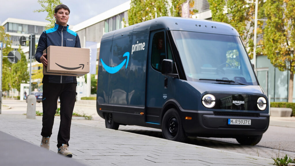 Amazon Starts Making European Deliveries With AllElectric Rivian Van 