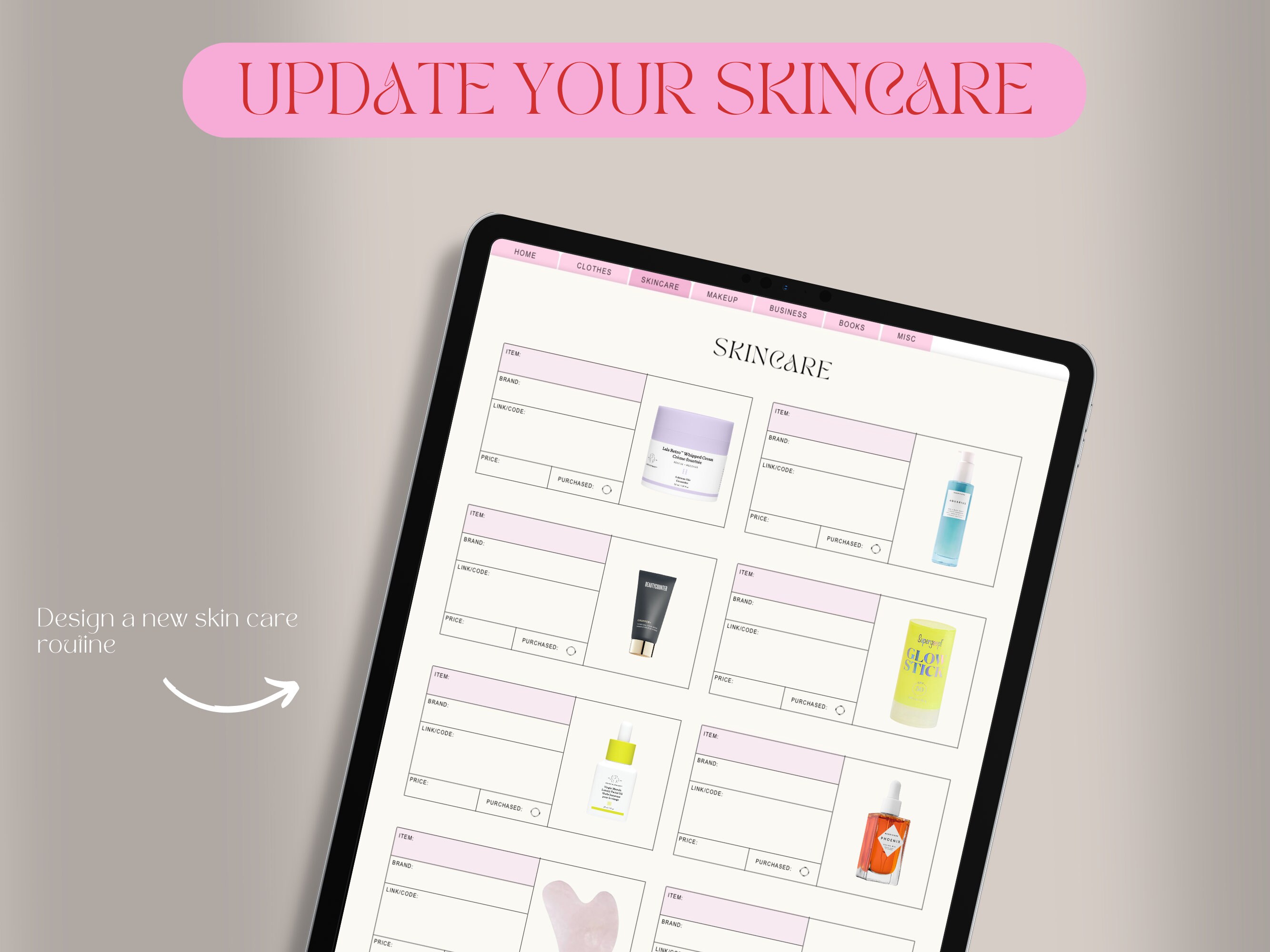 Wishlist Tracker  My Ultimate Wishlist Pink Digital  Digital Shopping 