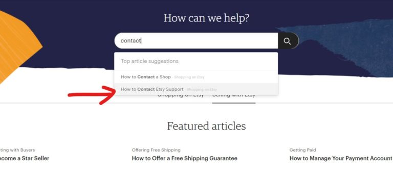 How to Contact Etsy Support Directly