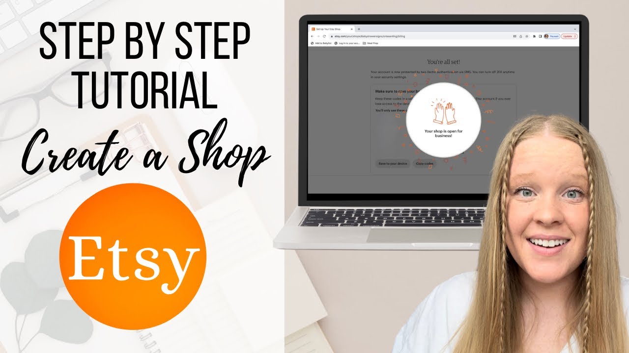 How to create an Etsy shop how to open an Etsy shop  YouTube