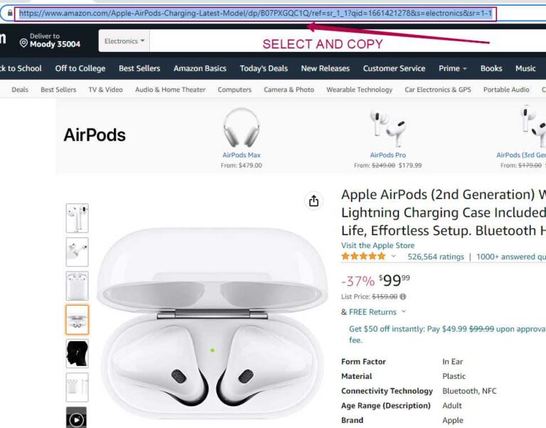 How to Find a URL on Amazon to Share Products Easily