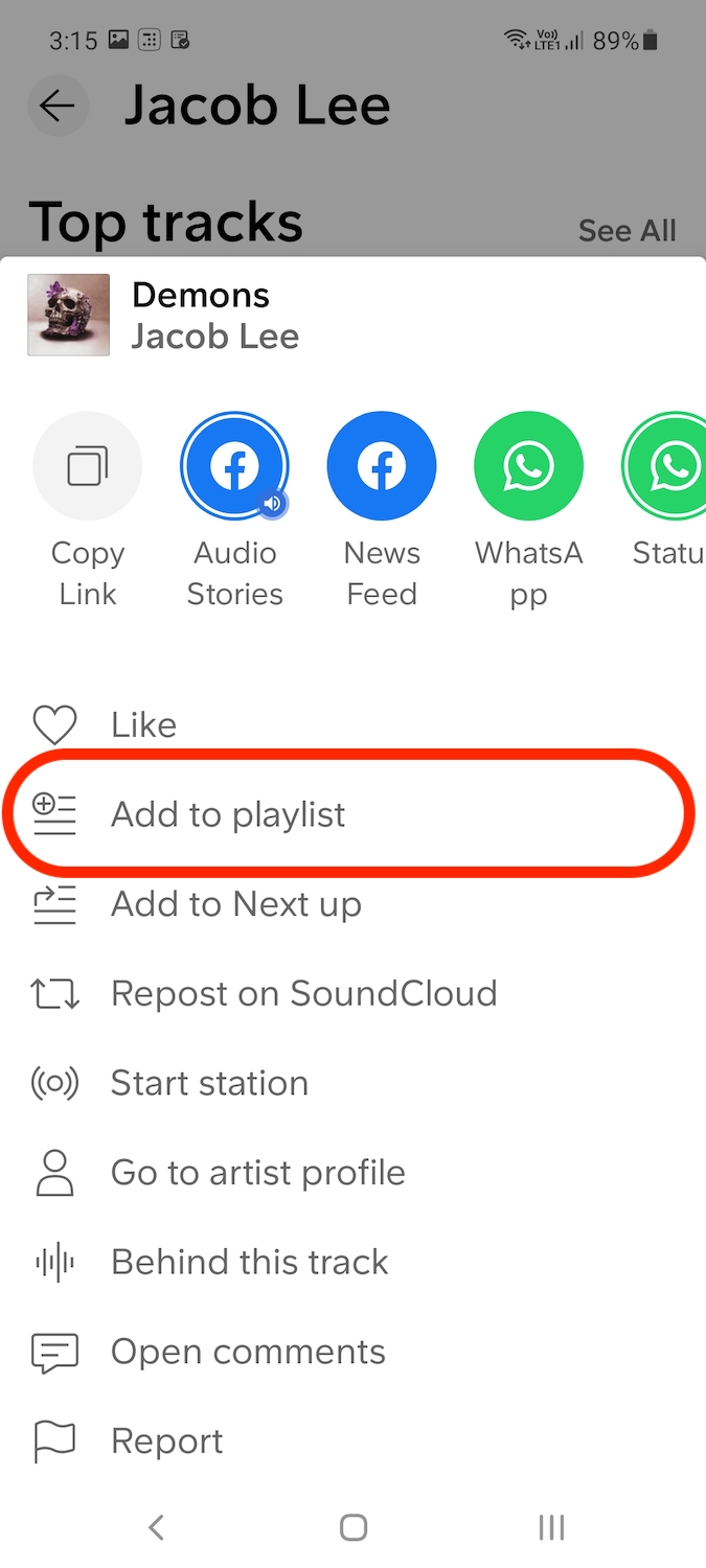 Create a New Playlist in SoundCloud