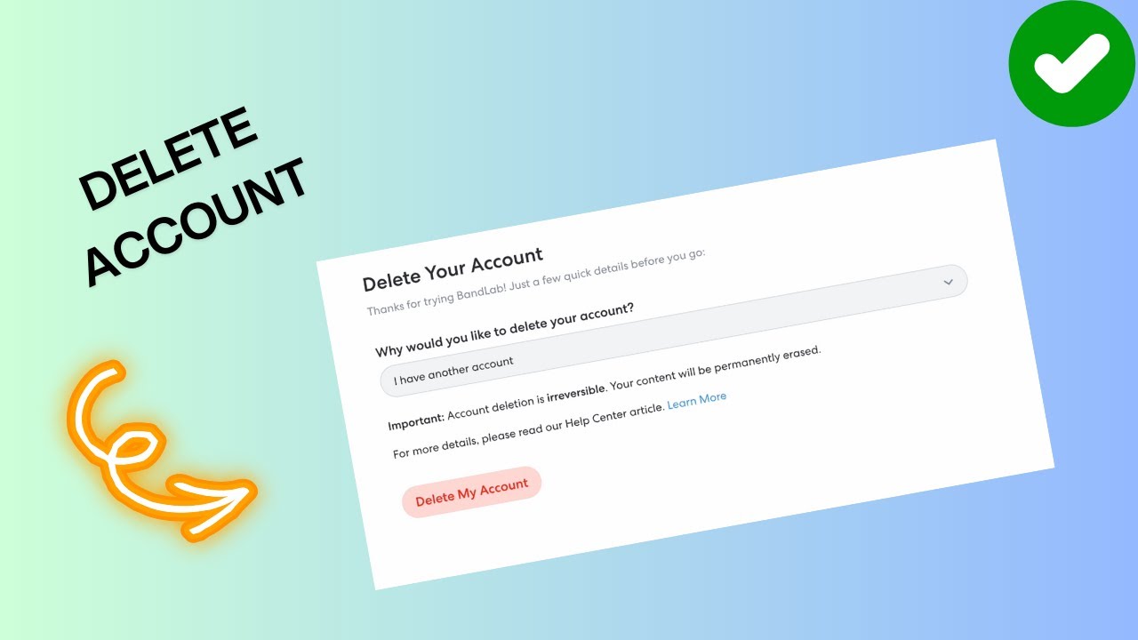 How to delete bandLab account  YouTube
