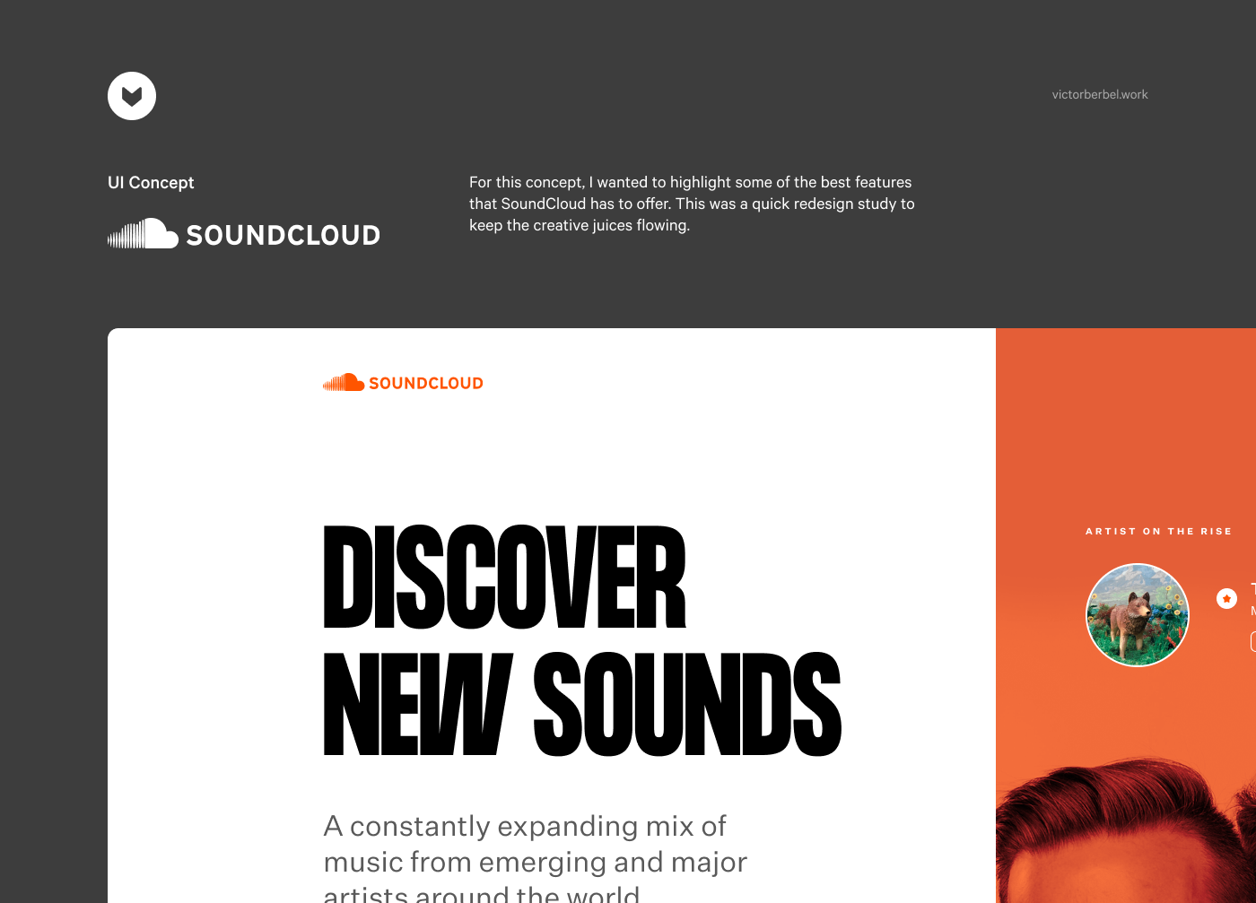 SoundCloud  Concept on Behance