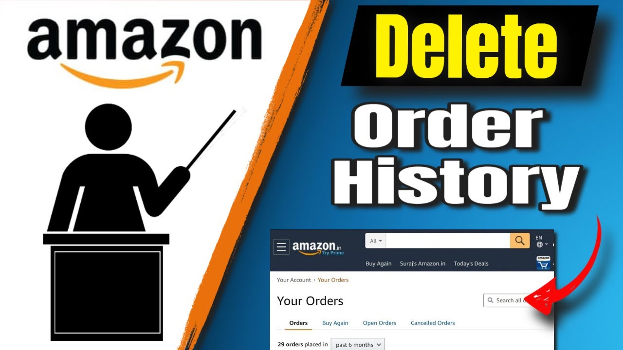 How To Delete Amazon Order History 2021  YouTube