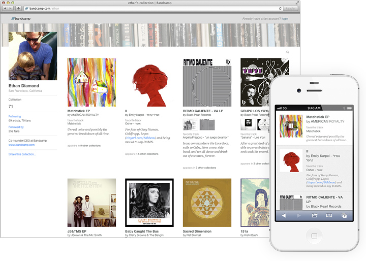 How to Play Your Collection on Bandcamp