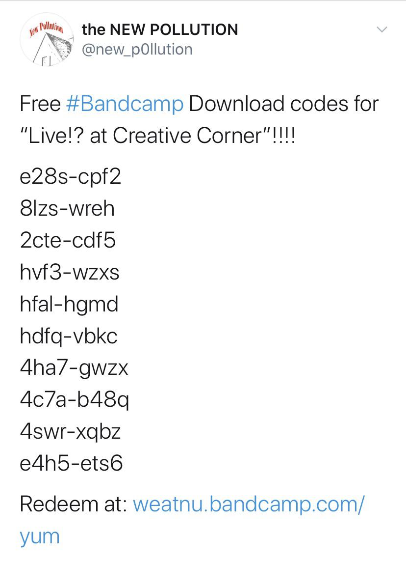 Free download codes  rBandCamp