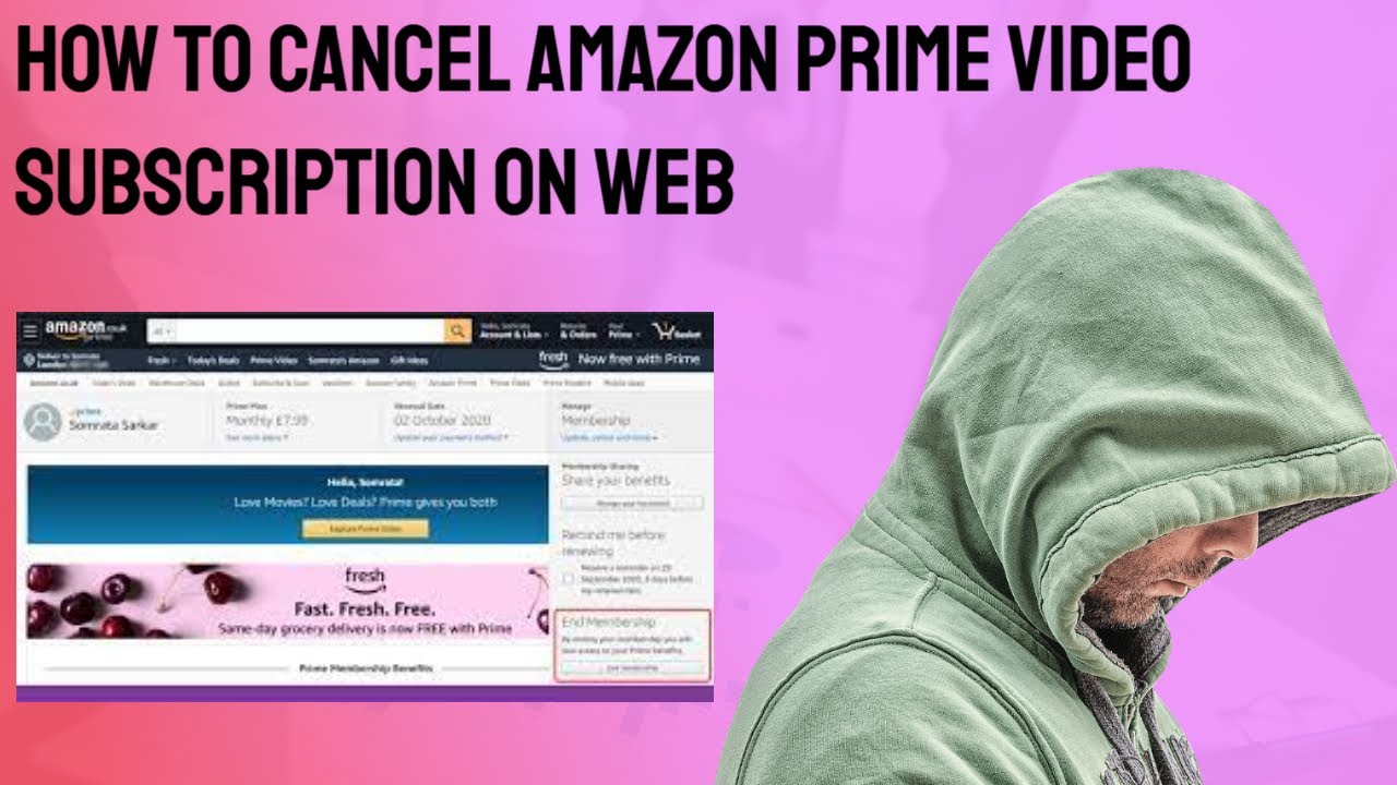 How to Cancel Amazon Prime Video Subscription on Web  YouTube