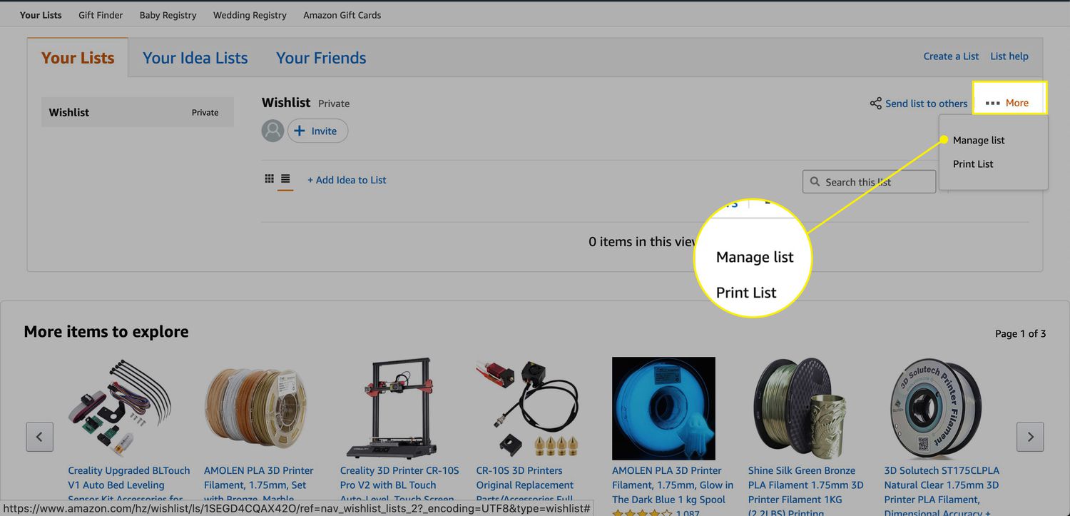 How Sharing an Amazon Wishlist Works