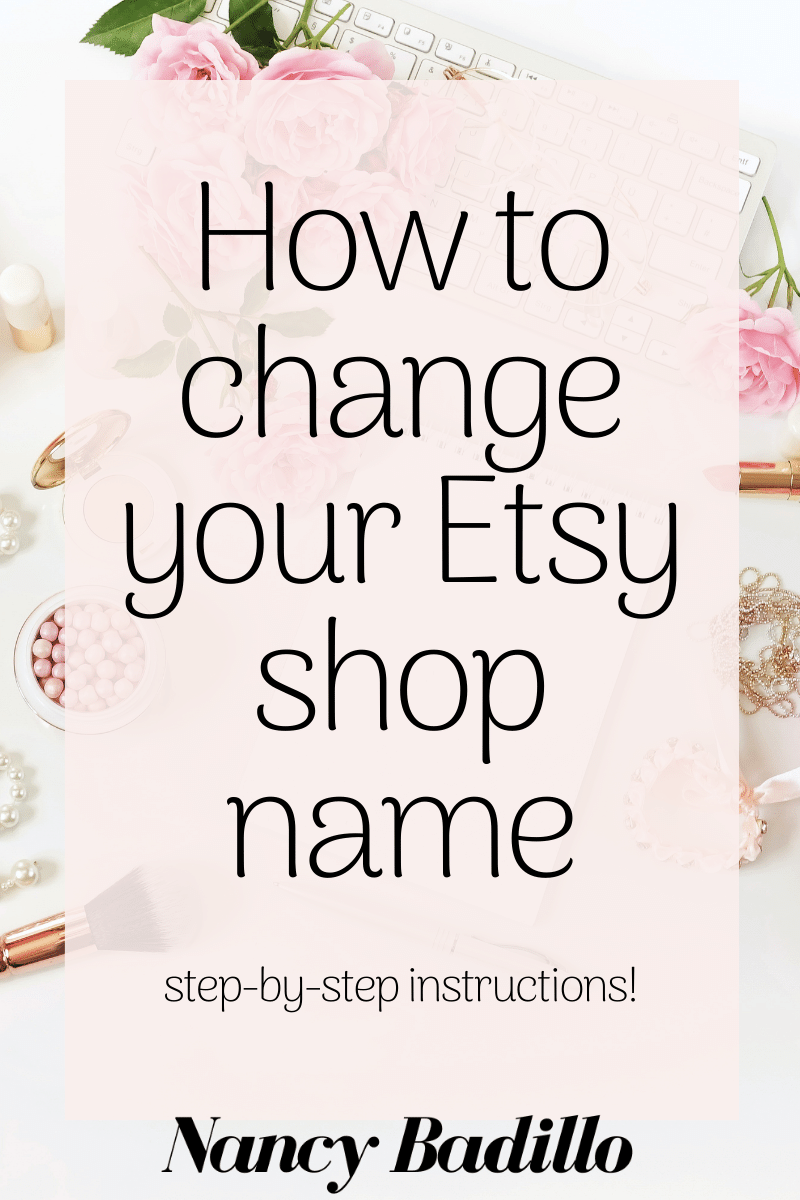 How to change your Etsy Shop name in 2021  Etsy shop names Etsy shop 
