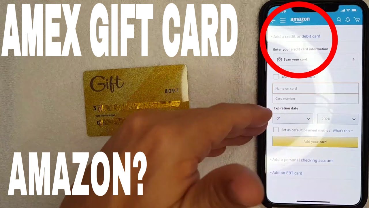 Can You Use Amex American Express Gift Card On Amazon   YouTube