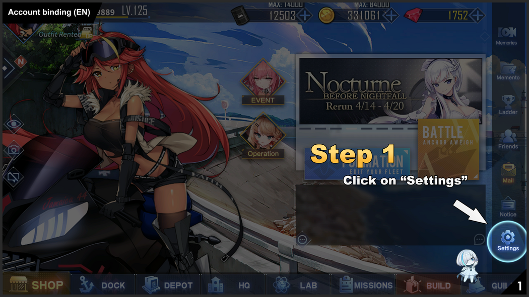 Account Binding  Azur Lane Wiki