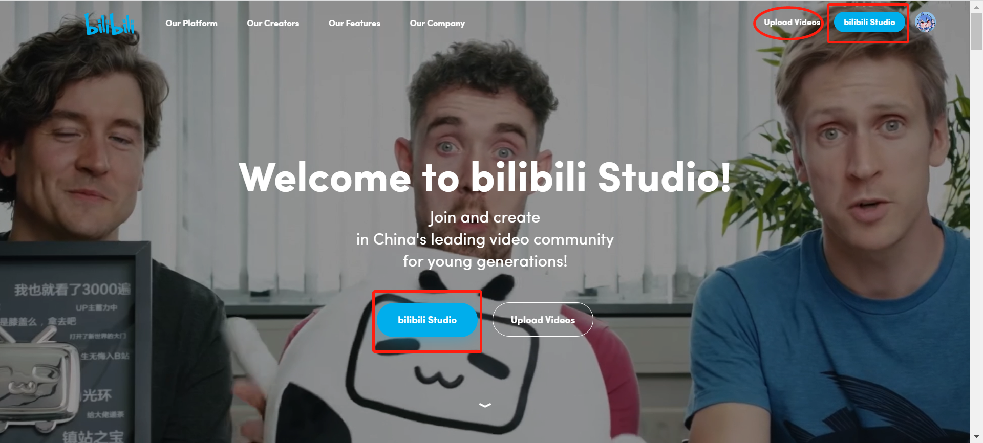 bilibili Studio How to Register an Account and Edit Profile  