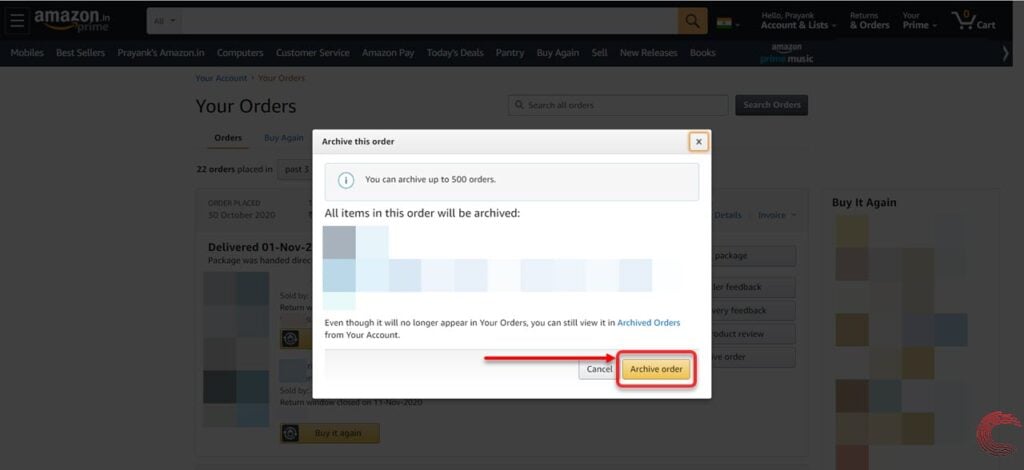 How to Delete Your Amazon Order History