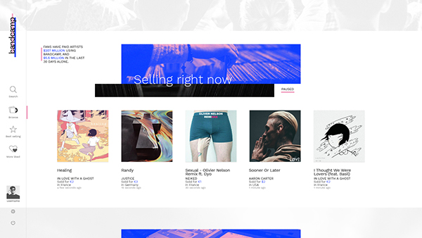 Bandcamp UI Redesign on Behance