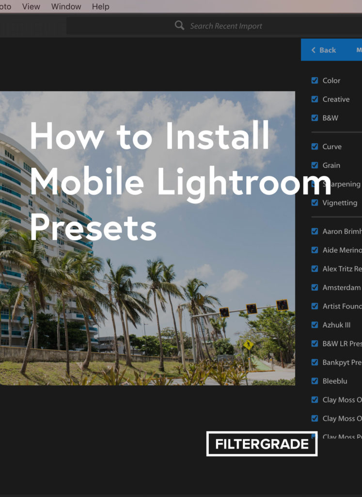 How to Install VSCO Presets in Lightroom CC