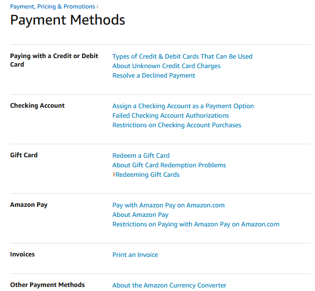 Understanding Amazon Payment Methods
