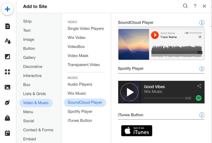 Music Apps Adding and Setting Up a SoundCloud Player  Help Center 