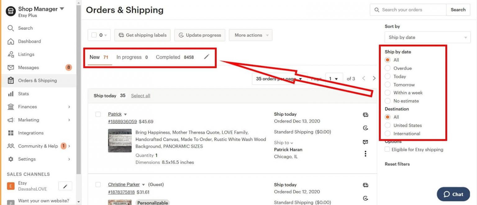 How to Check Number of Entities on Etsy  LitExtension
