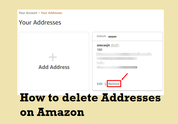 How to Delete Your Address on Amazon