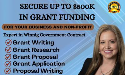 I Will Write Grant Proposal, Business Plan & Apply for Grants for Nonprofits